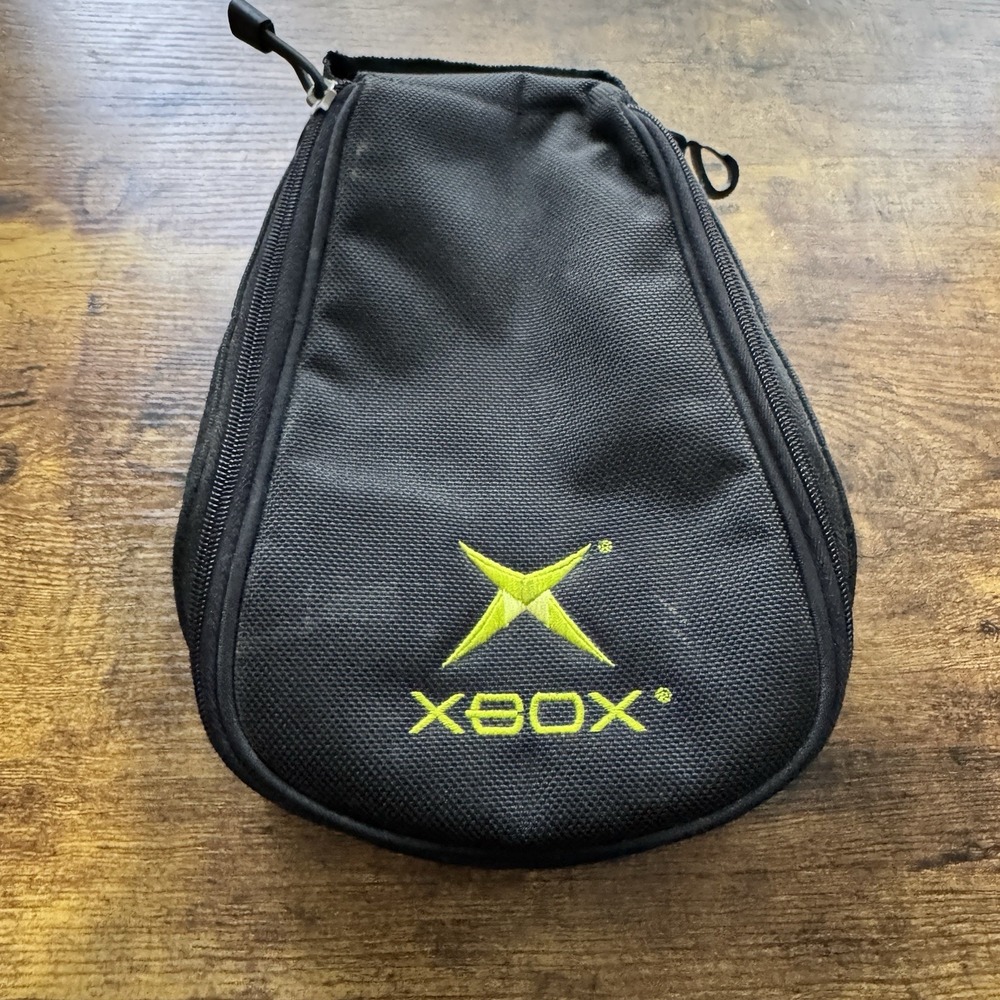 Microsoft Original Xbox Live‎ Headset Game Storage Zip Carrying Case Black